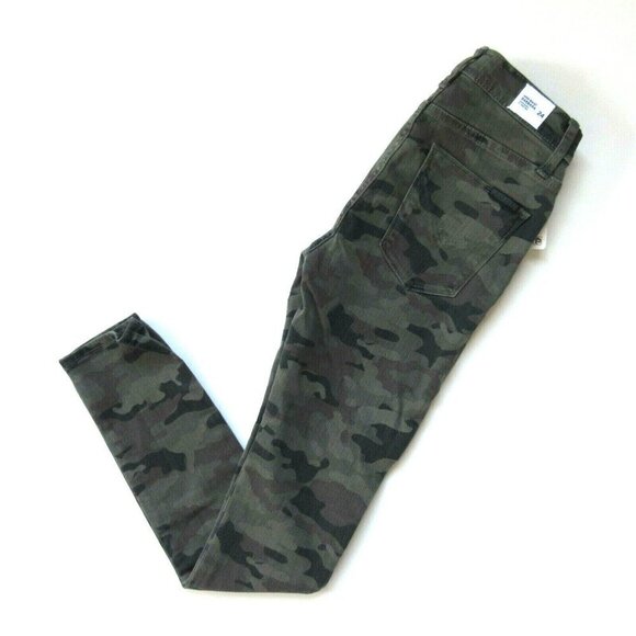 NWT Hudson Barbara High Waist Super Skinny in Deployed Camo Stretch Jeans 24 - Picture 4 of 4